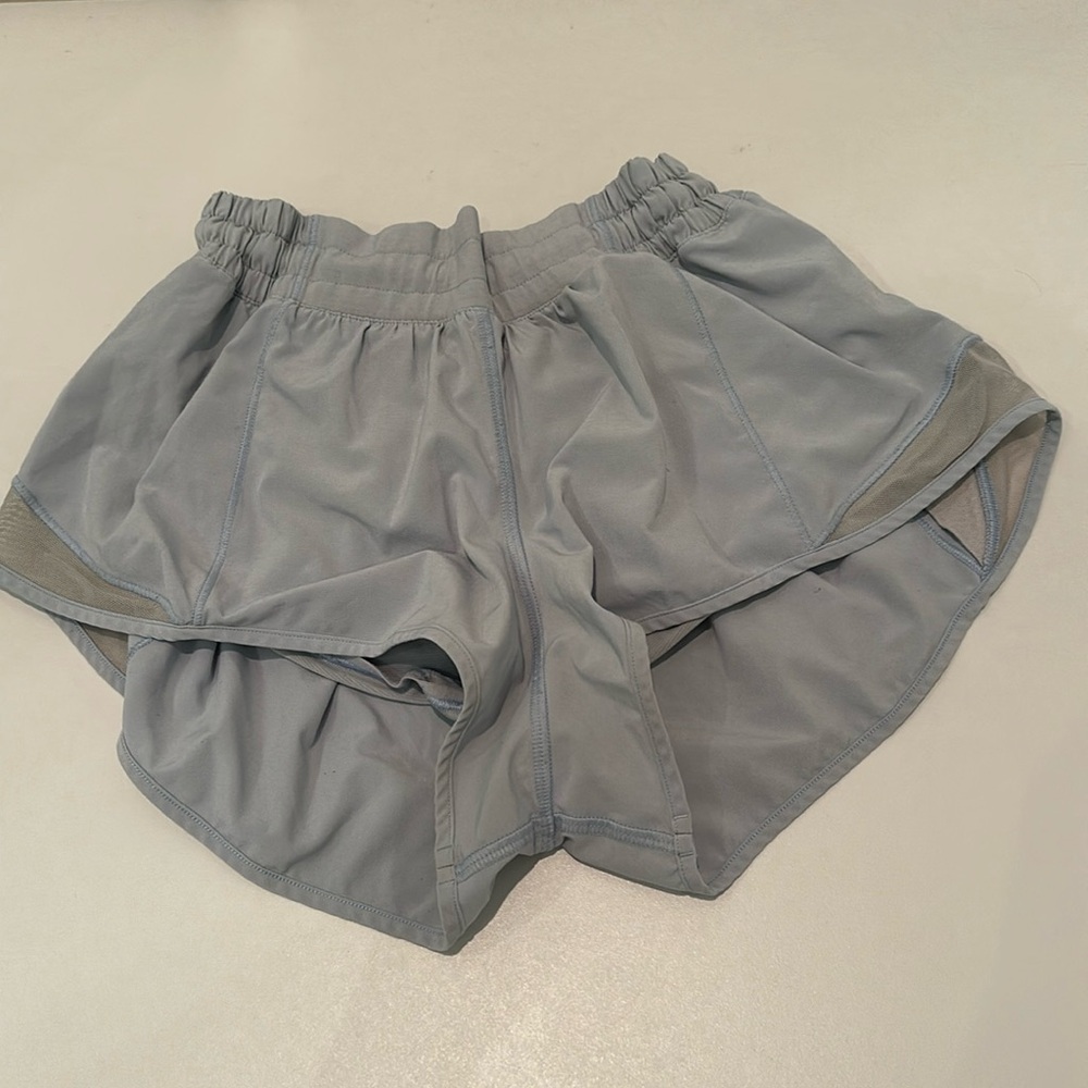 Light blue Lululemon hotty hot 2.5” shorts